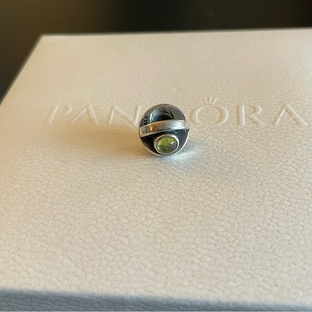 Pandora Charm - green gem